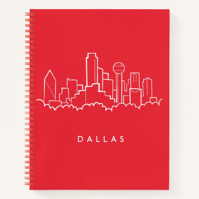 Carnet Dallas Texas Skyline (Devant)