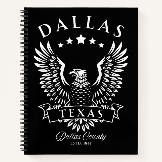 Carnet Dallas Texas Vintage Eagle (Devant)