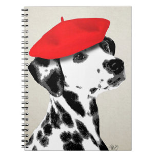 Carnet Dalmate avec le béret rouge