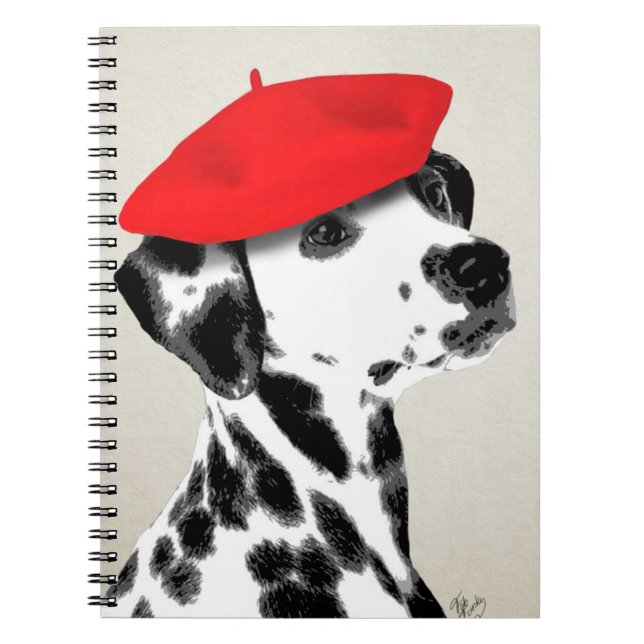 Carnet Dalmatien Avec Beret Rouge (Devant)