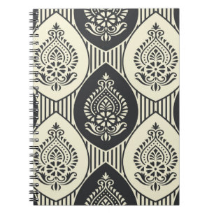 Carnet Damas asiatiques traditionnelles, motif sans soudu