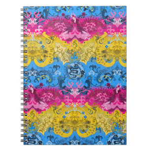Carnet Damas de dragon Pansexuel - Couleurs de drapeau de