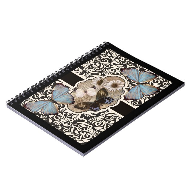 Carnet Damas et bleu (Côté gauche)