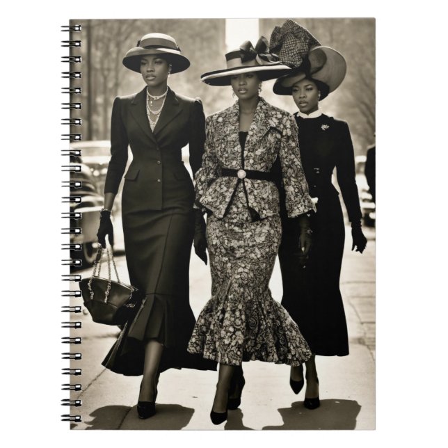 Carnet Dames Harlem Renaissance sophistiquées (Devant)