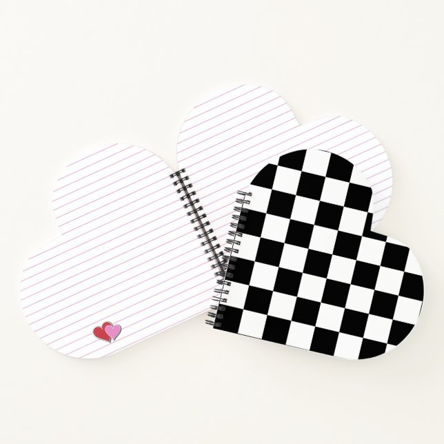Carnet Damier noir et blanc (Intérieur)