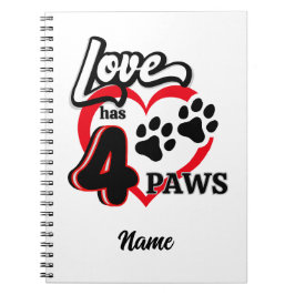 Carnet d'amour Empreinte de patte