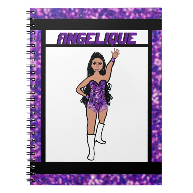 Carnet Dancer Purple  Fringe Notebook #2 (Devant)