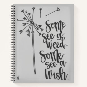 Carnet Dandelion inspiration - mauvaise herbe/souhait