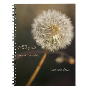 Carnet Dandelion Seed Head in Brown Tones