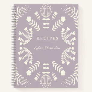 Carnet Danoise Fleurs folkloriques Lavande Recette person