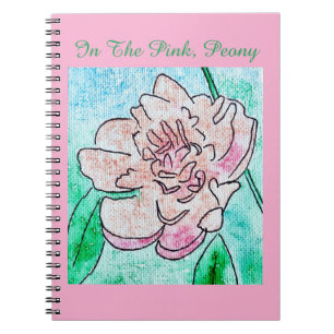 Carnet Dans la pivoine rose  