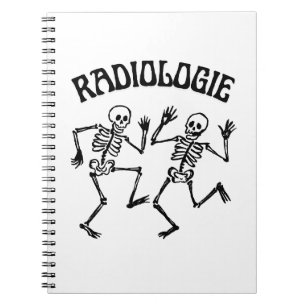 Carnet Danse de squelette de radiologie Humour vintage