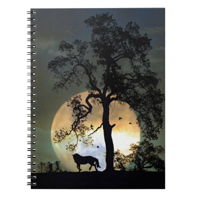 Carnet Danse Lune Cheval et cadeaux de Pleine lune (Devant)