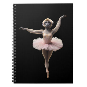 Carnet Danseur De Ballet Gibbon Monkey Dans Un Tutu,