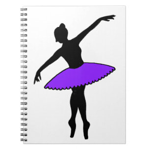Carnet Danseur de ballet violet Ballerina Danse Enseignan