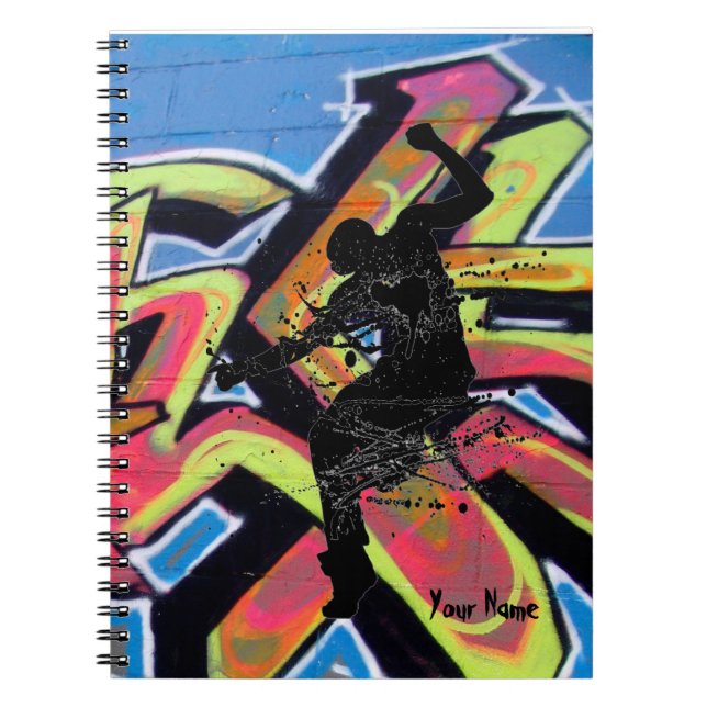 Carnet Danseur de graffiti de hip hop personnalisé (Devant)
