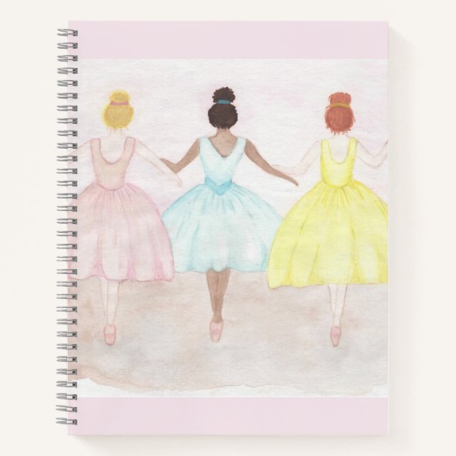 Carnet Danseurs de ballet de pointe (Devant)