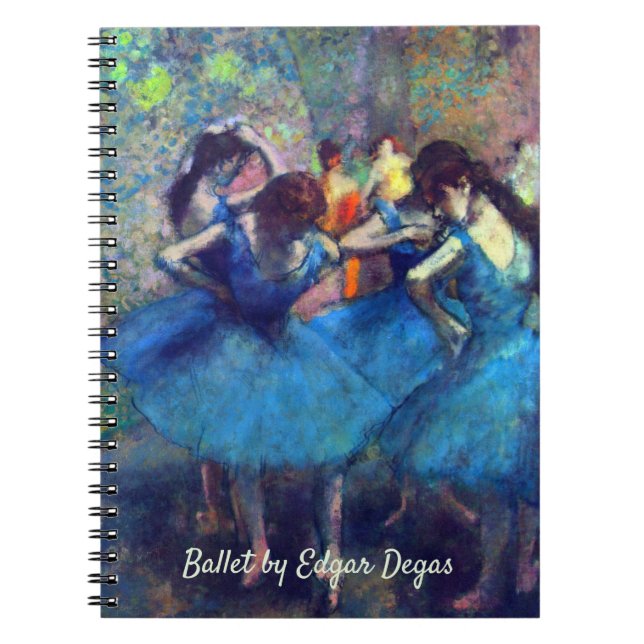 Carnet Danseurs en bleu par Edgar Degas, Ballet Art Vinta (Devant)