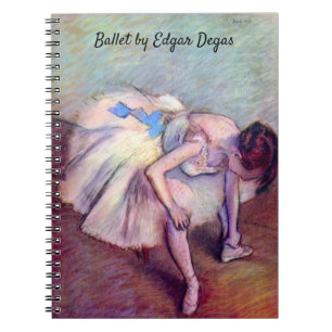 Carnet Danseuse assise par Edgar Degas, Art de ballet vin
