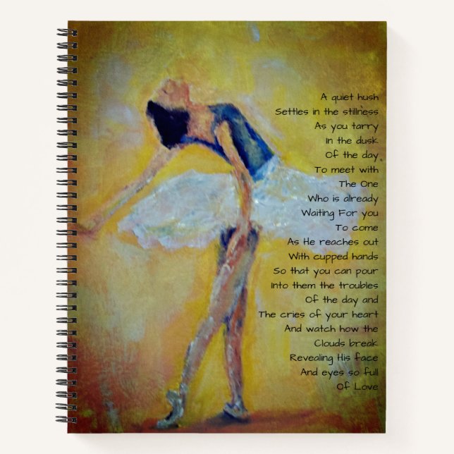 Carnet Danseuse et poésie inspirante (Devant)