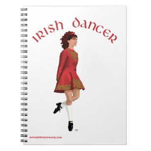 Carnet Danseuse irlandaise en rouge