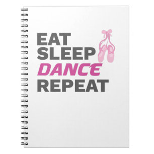 Carnet Danseuse pour danser Enseignant Manger Dormir Dans