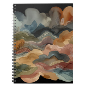 Carnet d'aquarelle Abstraite terrestre
