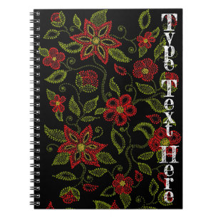 Carnet d'art autochtone Metis Beading Journal pers