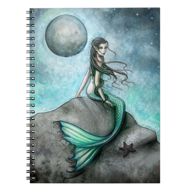 Carnet d'art de la sirène d'Imaginaire de la lune  (Devant)