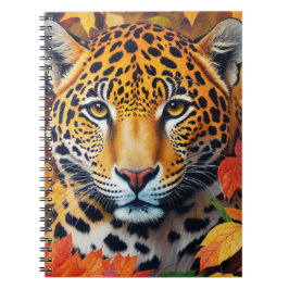 Carnet d'art Feline Jaguar Automne