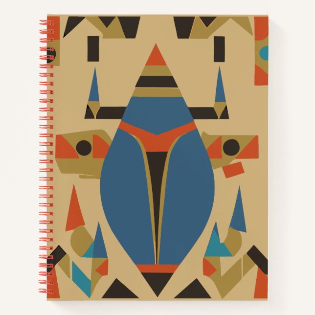 carnet d'art pharaonique Abstrait (Devant)