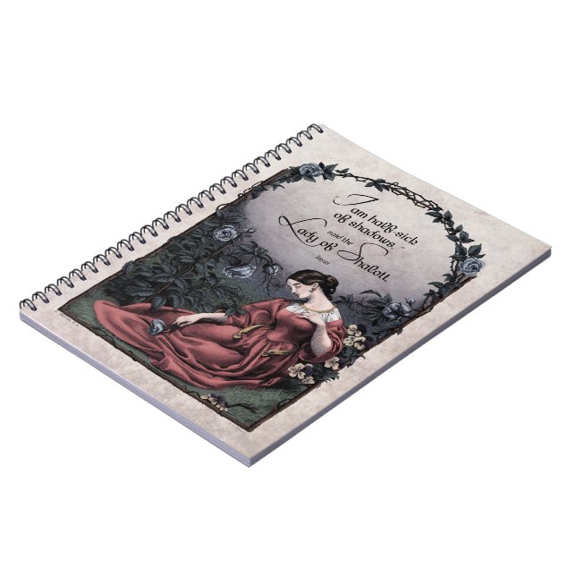 Carnet d'art victorien Tennyson "Lady of Shalott" (Côté gauche)