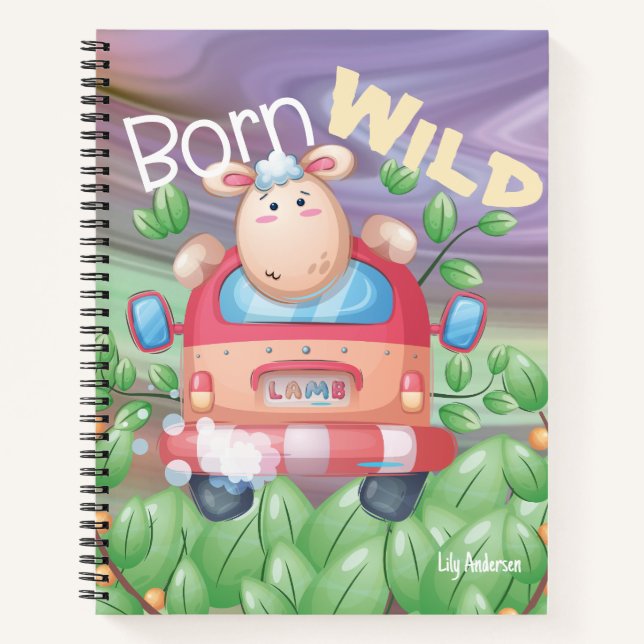 Carnet d'aventure Nom de l'agneau mignon (Devant)