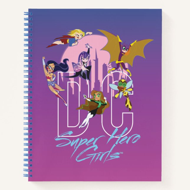 Carnet DC Super Hero Girls Skyline (Devant)