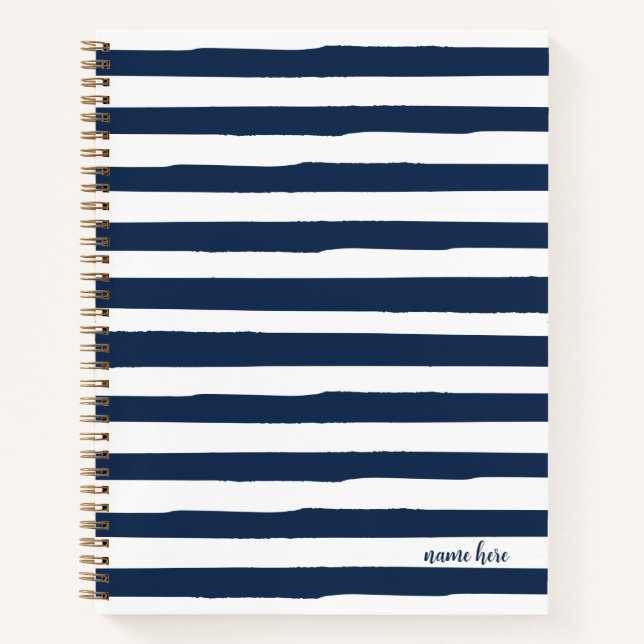 Carnet de bandes bleues personnalisées (Devant)