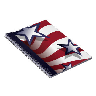 Carnet de bannière étoilée (personnalisable)