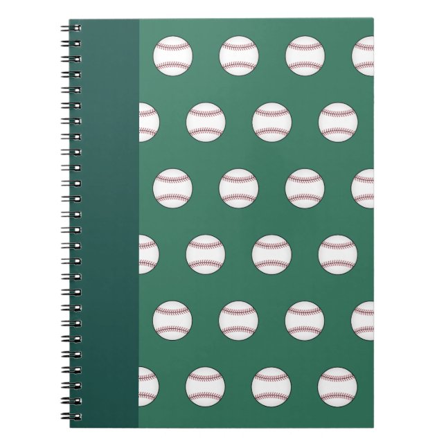 Carnet de baseball vert  (Devant)