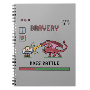 Carnet de Batte de patron de pixel
