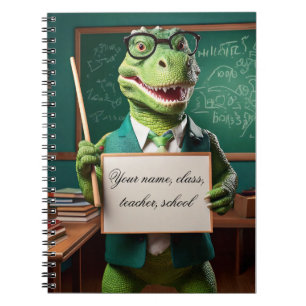 Carnet de bébé - Mettez votre nom - Dinosaur ensei