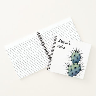 Carnet de cactus aquarelle