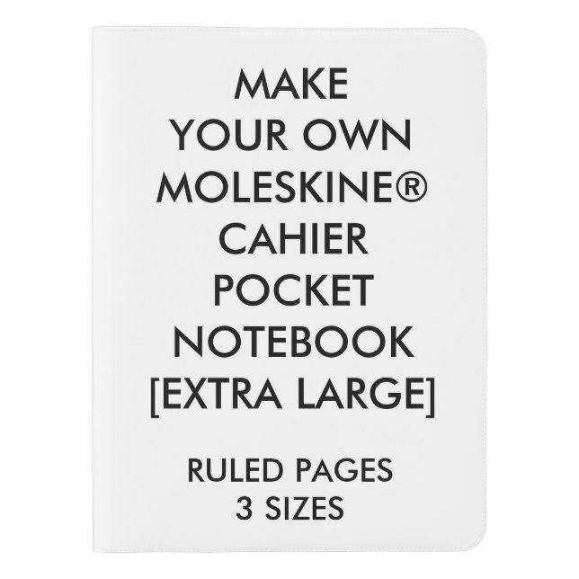 Carnet de CAHIER de XL personnalisé par coutume (Devant)