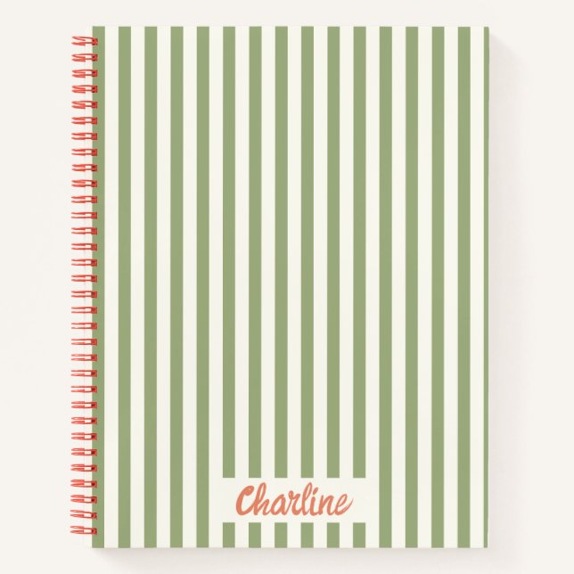 Carnet de calligraphie rouge rouge vert (Devant)