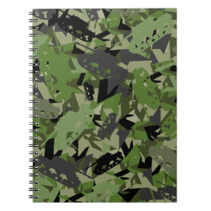 Carnet de camouflage d'armée de réservoir