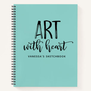 Carnet de carnet de croquis d'artiste monogramme e