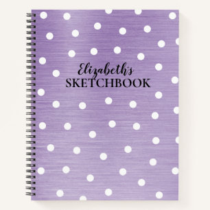 Carnet de carnet de croquis d'artiste violet de mo