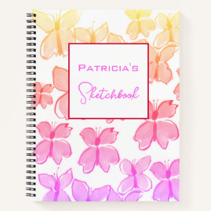 Carnet de carnet de croquis Rainbow personnalisé