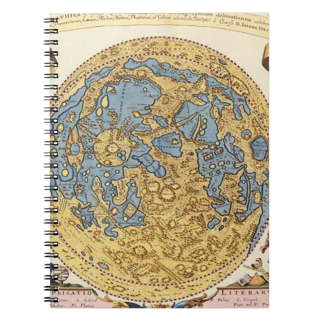 Carnet de carte du cratère lunaire antique (Devant)