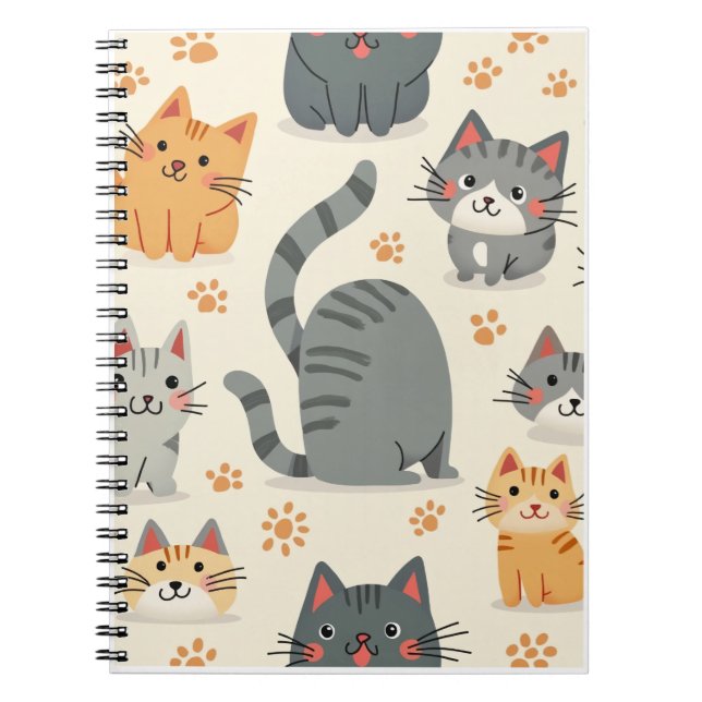 carnet de chat mignon (Devant)
