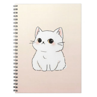 Carnet de chat mignon — Conception minimaliste de