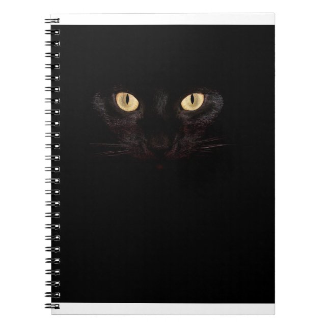 carnet de chat noir (Devant)